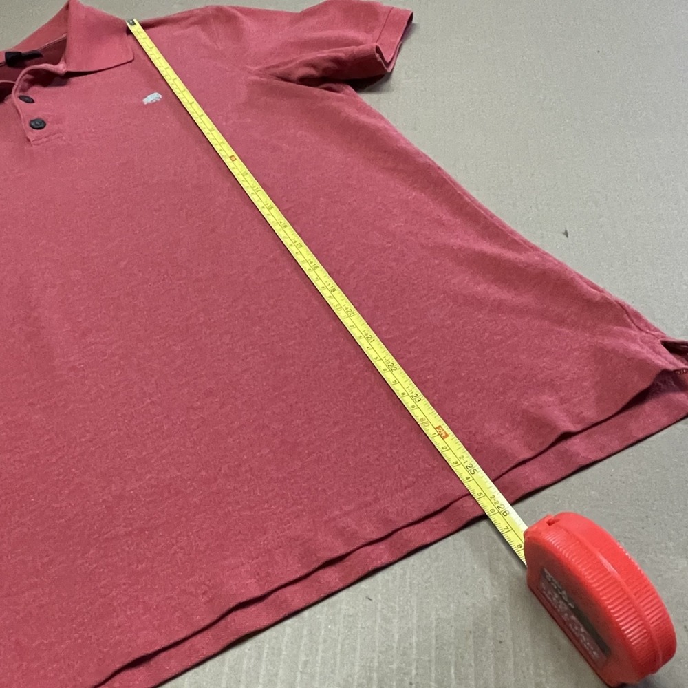 Banana Republic Men's Medium Red Stretch Pique Polo Preppy Golf Embroidered Logo - Picture 8 of 12